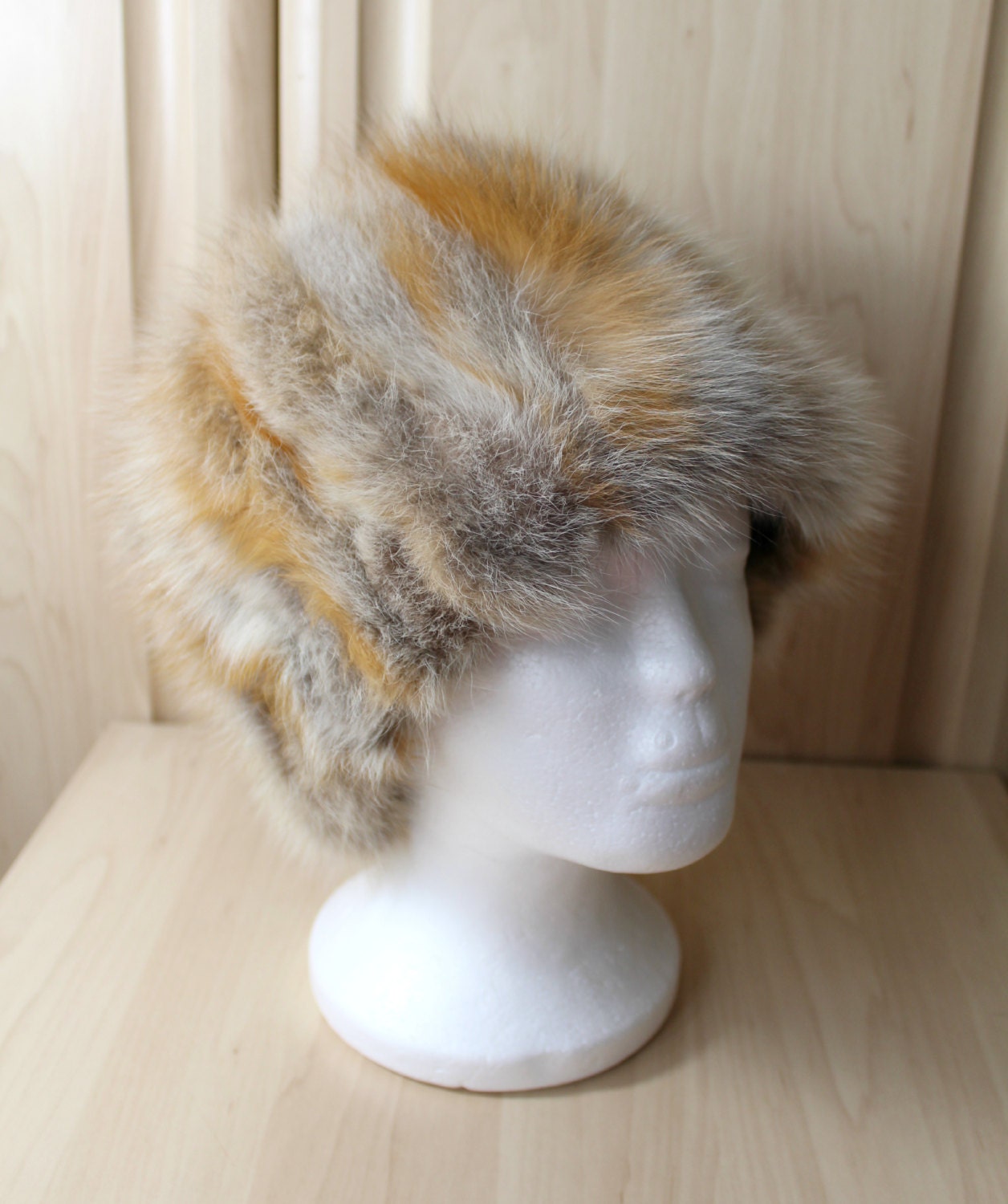 Vintage Real Red Fox Fur Hat, Very Rare, from Canada, Utterly Beautiful ...