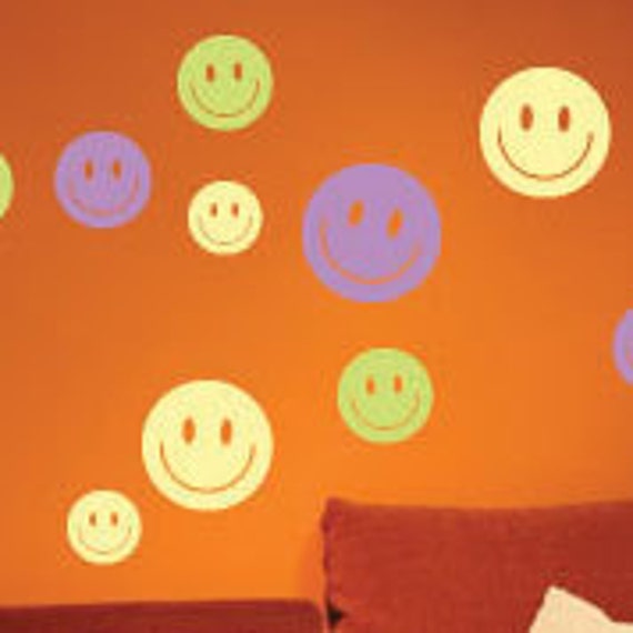 Smiley face Wall Decals Vinyl Wall Stickers Decals You