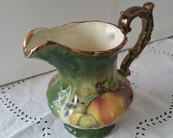 Vintage Staffordshire Jug Mayfayre Pattern