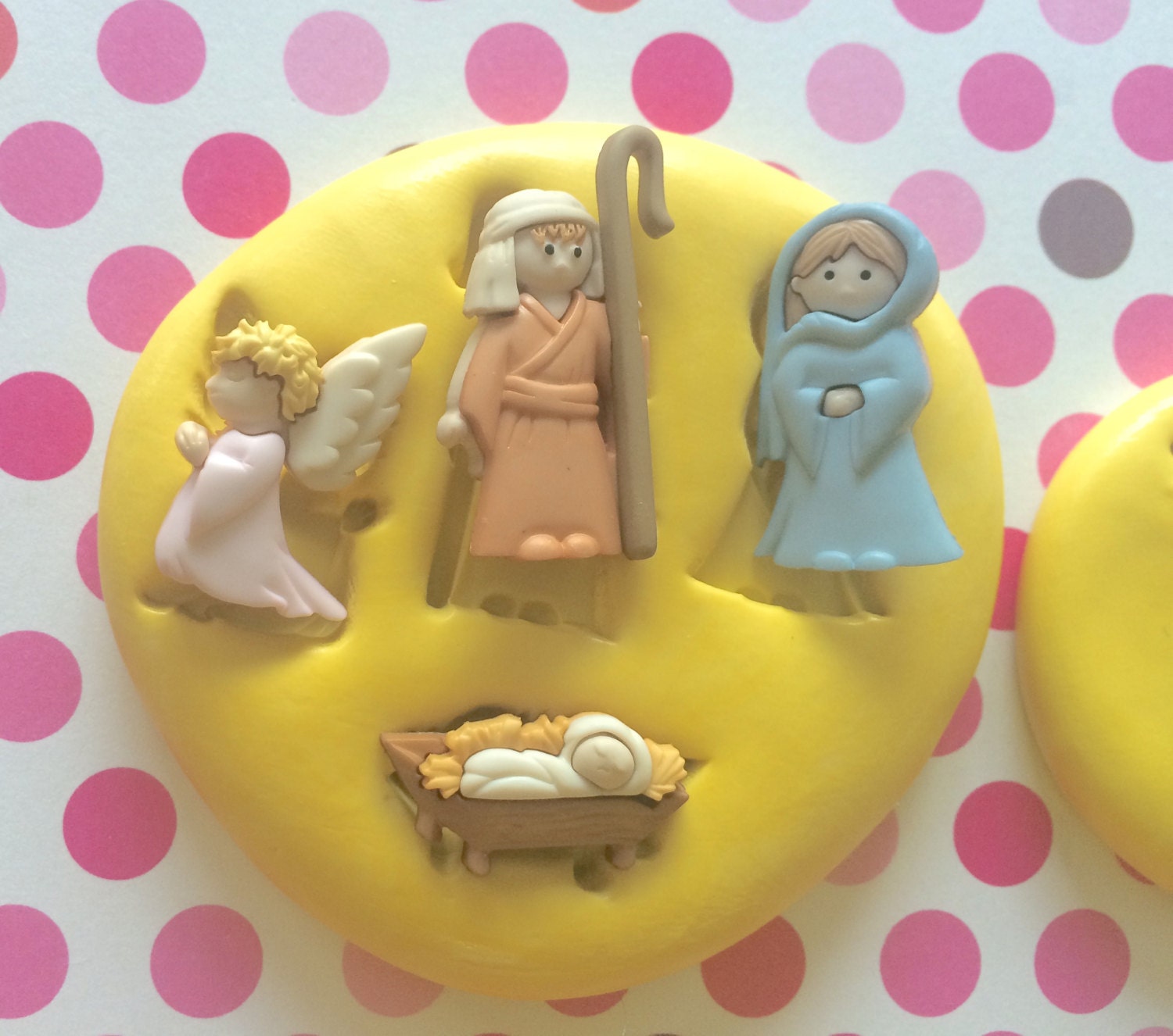 NATIVITY Scene Silicone MOLD Baby Jesus MOLD Clay Mold