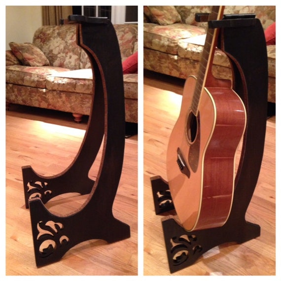 Custom Hand Made Wood Guitar Stand