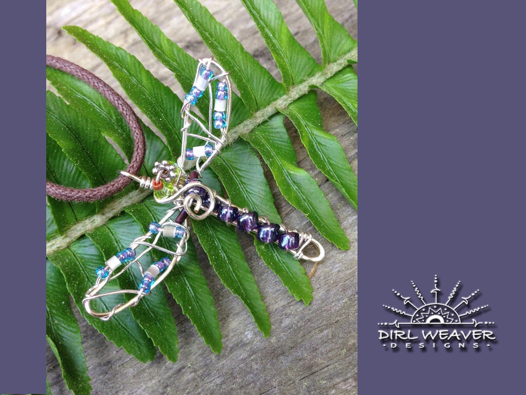 Dragonfly Wire Wrap by DirlWeaverDesigns on Etsy