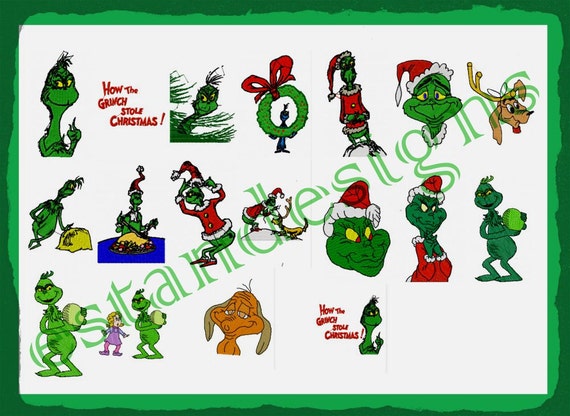 Grinch Set Machine Embroidery Designs Instant by Estanline