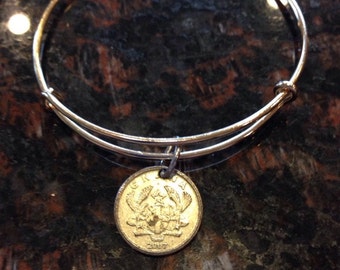 Italy 500 Lira coin bracelet by CoinCutters on Etsy