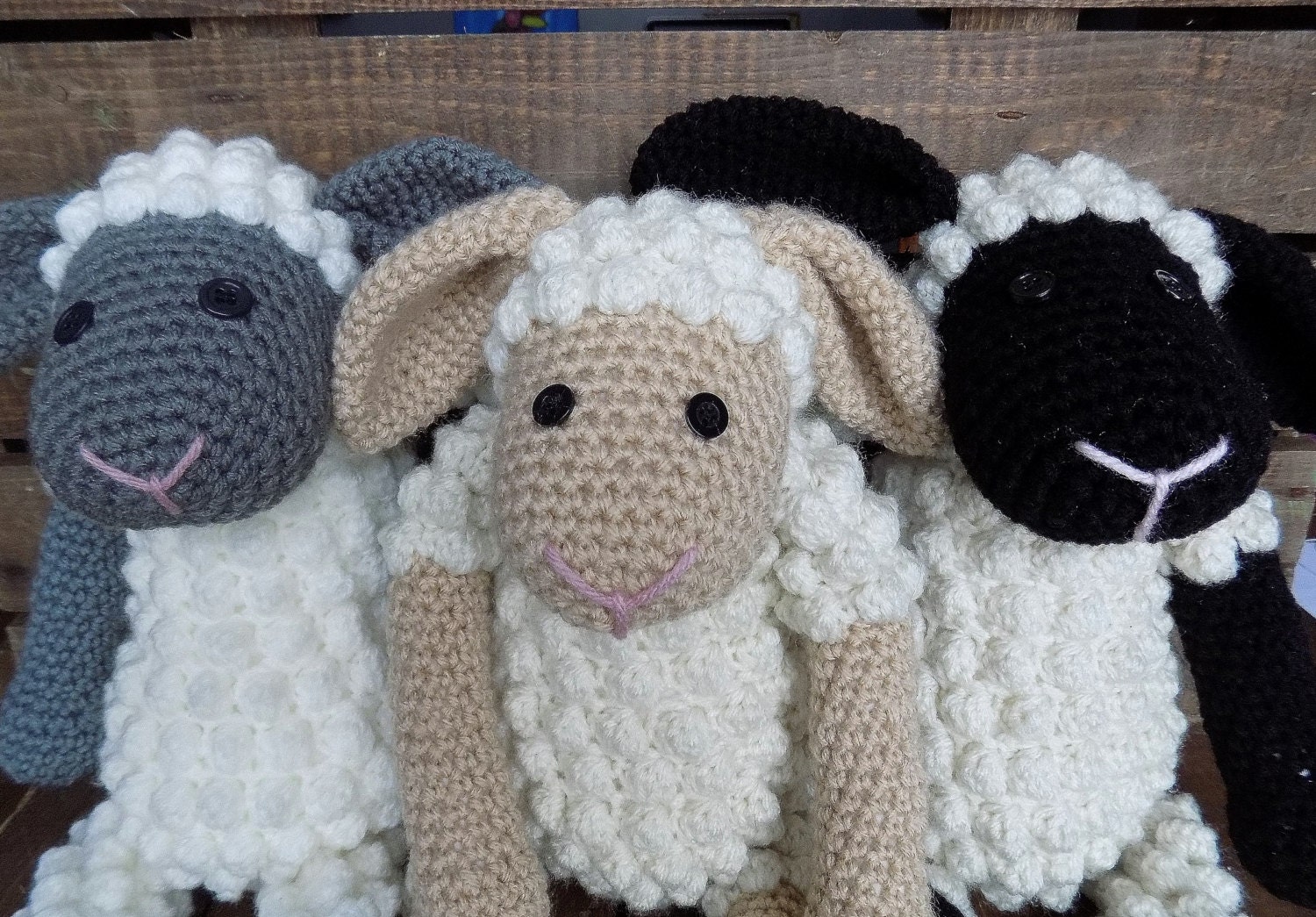 sheep stuffed animal pattern free