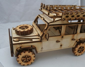 Wooden Model Land Rover 110