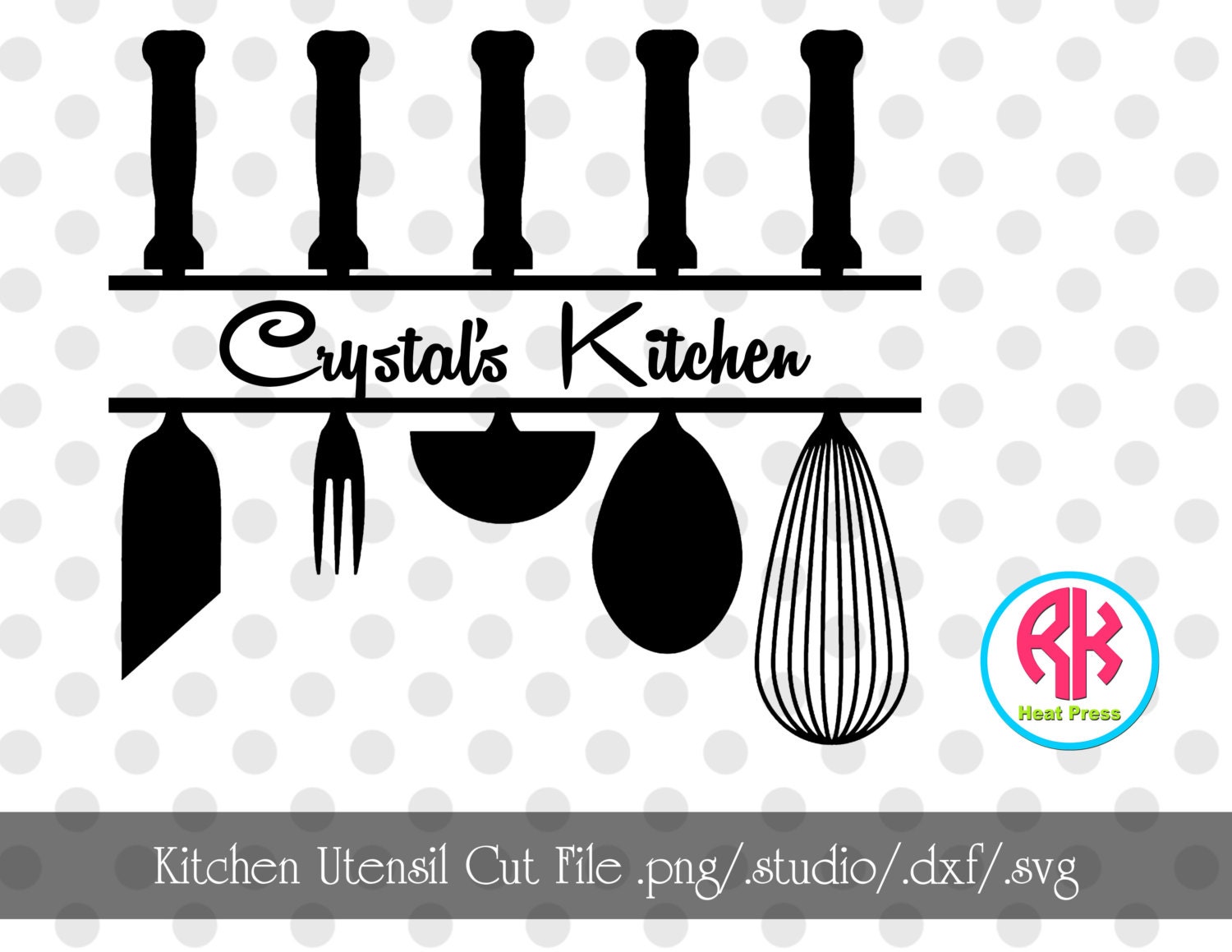 Download Kitchen Utensils Cut Files .PNG .DXF .SVG