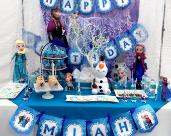 6x6 FT 72x72 Frozen Elsa BACKDROP Banner