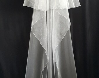 Ivory Wedding Veil, Two Layers