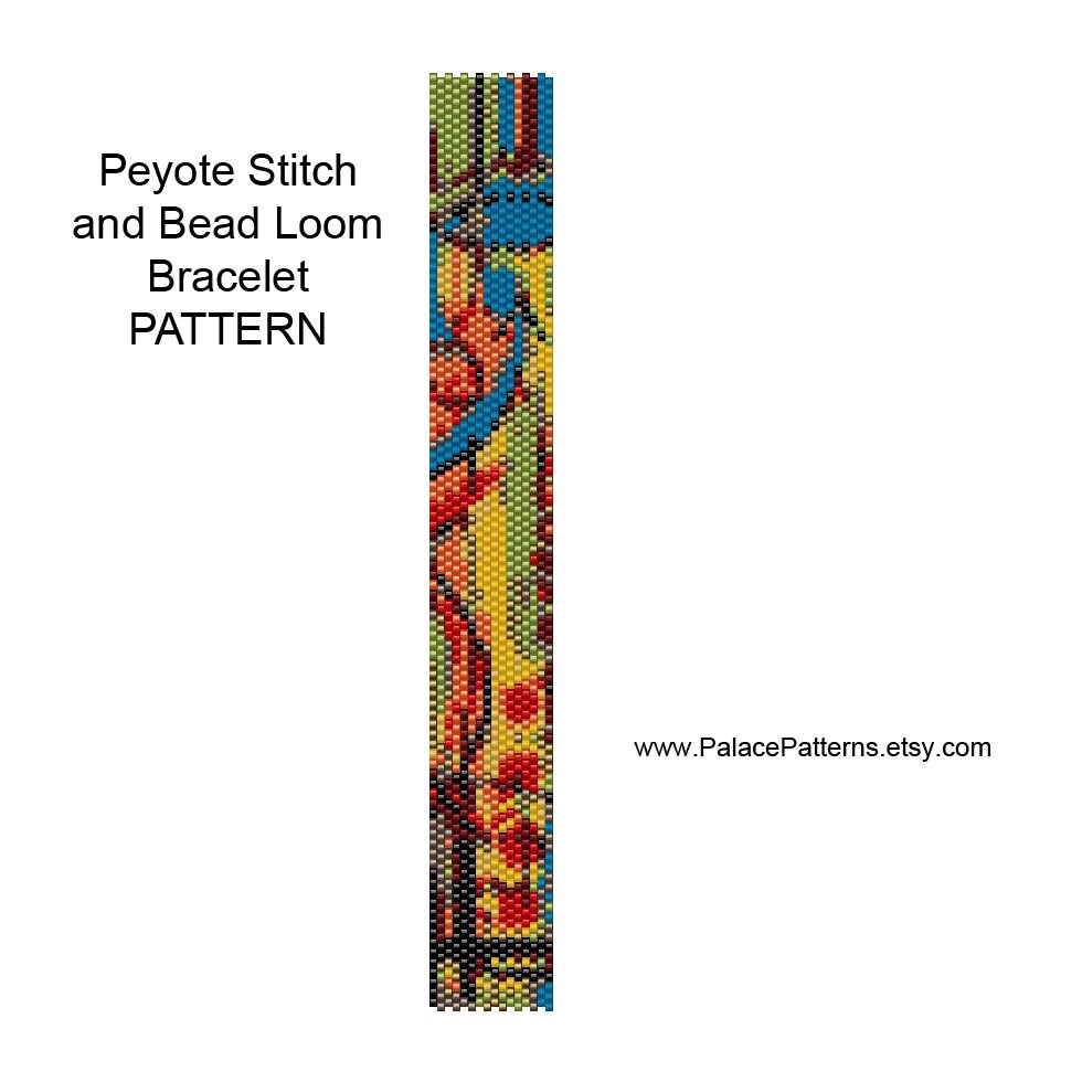 Delica Bead Bracelet Pattern PP33 Loom and by PalacePatterns