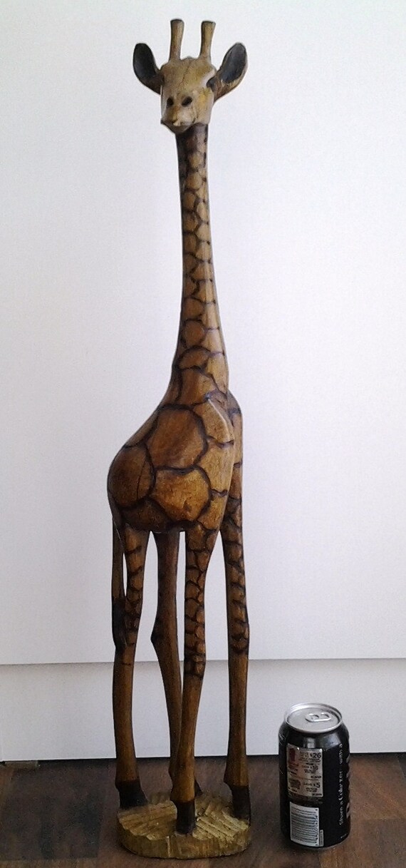 wooden giraffe statues for sale