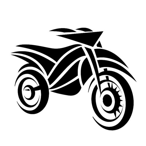 Items similar to Motorcycle, Dirt Bike - Tribal Design - Home/Laptop ...