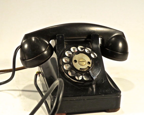 Vintage 1930's Black Western Electric by TheWifeSezItsGottaGo