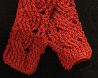Fingerless Gloves Chunky with Cable detail