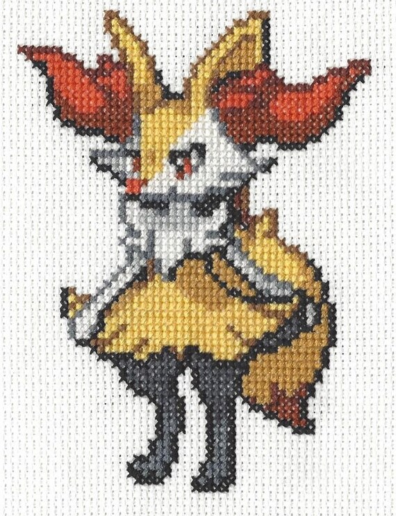 Braixen Pokemon Cross Stitch Pattern
