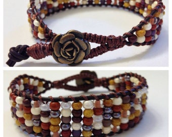 Beaded wrap bracelet