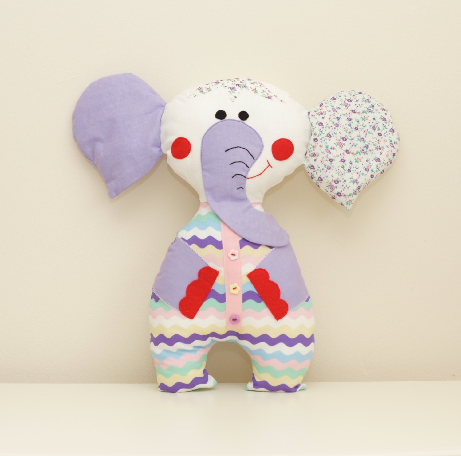 elephant sewing pattern pdf instant download plush stuffed toy