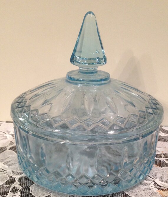 Items similar to Indiana Light Blue Princess Candy Dish, Diamond