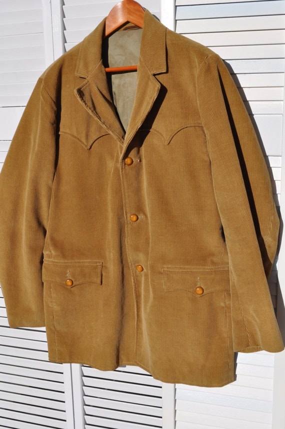 Men's Pioneer Wear Corduroy Western Sports Coat Jacket