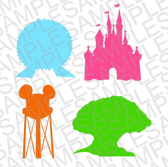 Download Disney Inspired Disney World Icons SVG and by ...