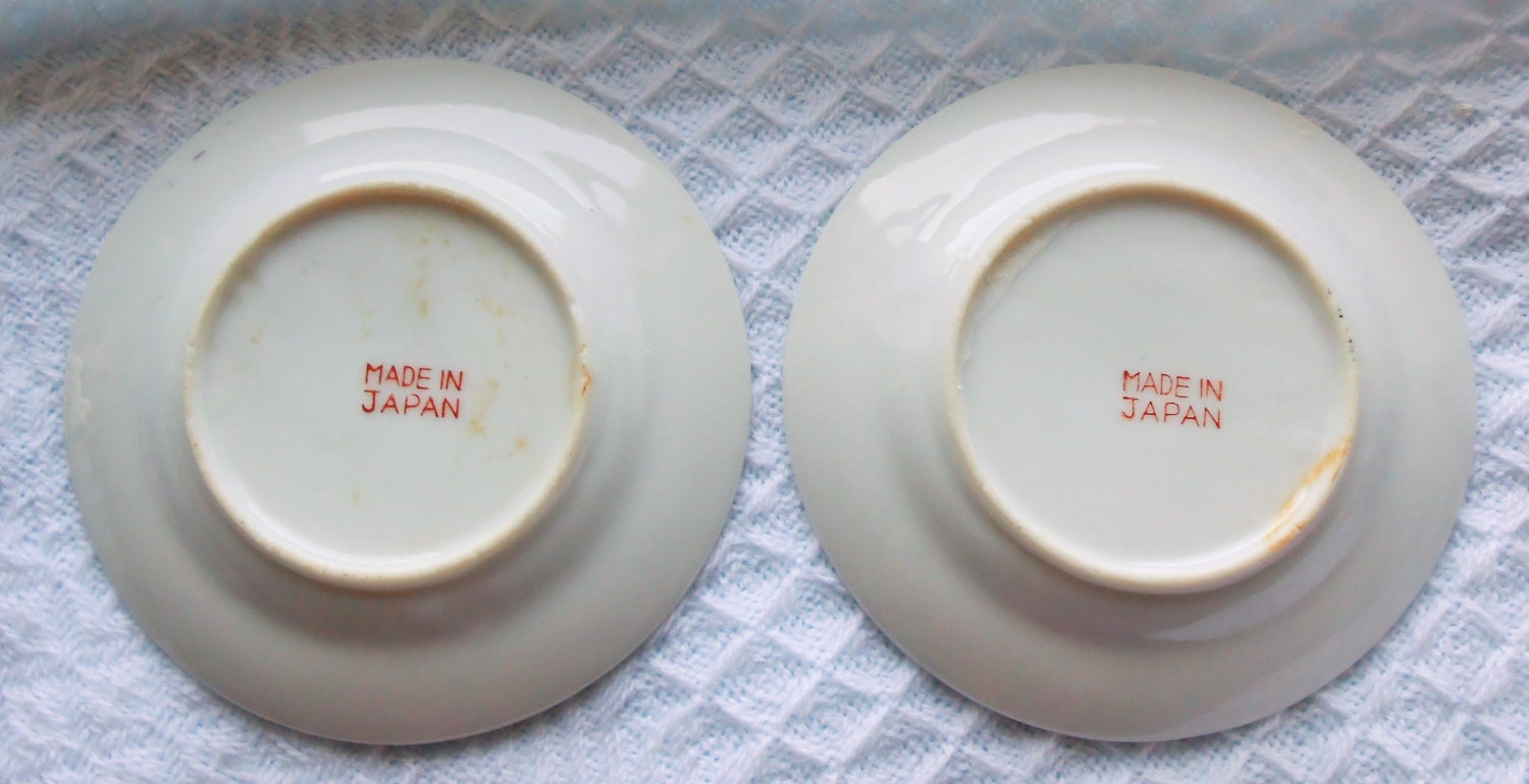 Small / Tiny Butter Pat Dishes Butter Pats Made in Japan