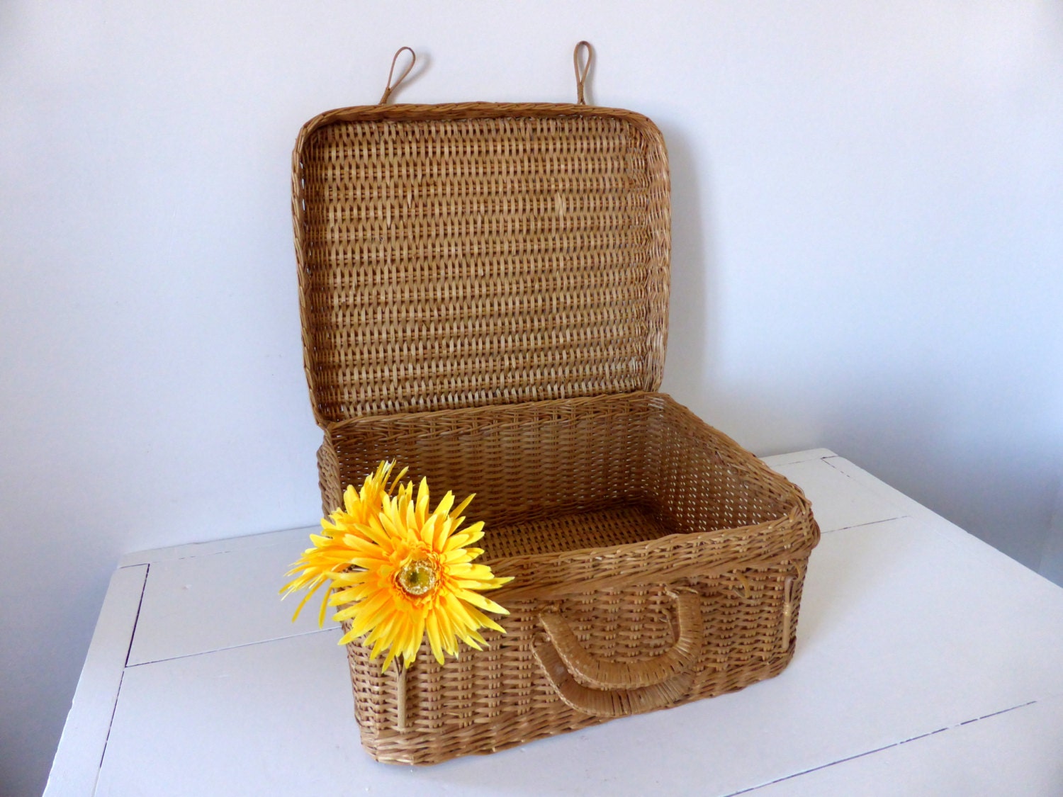 Vintage French Picnic Basket