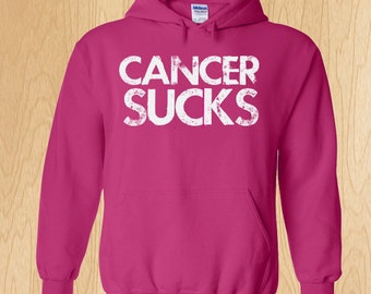Breast Cancer Awareness "Cancer Sucks" Sweatshirt