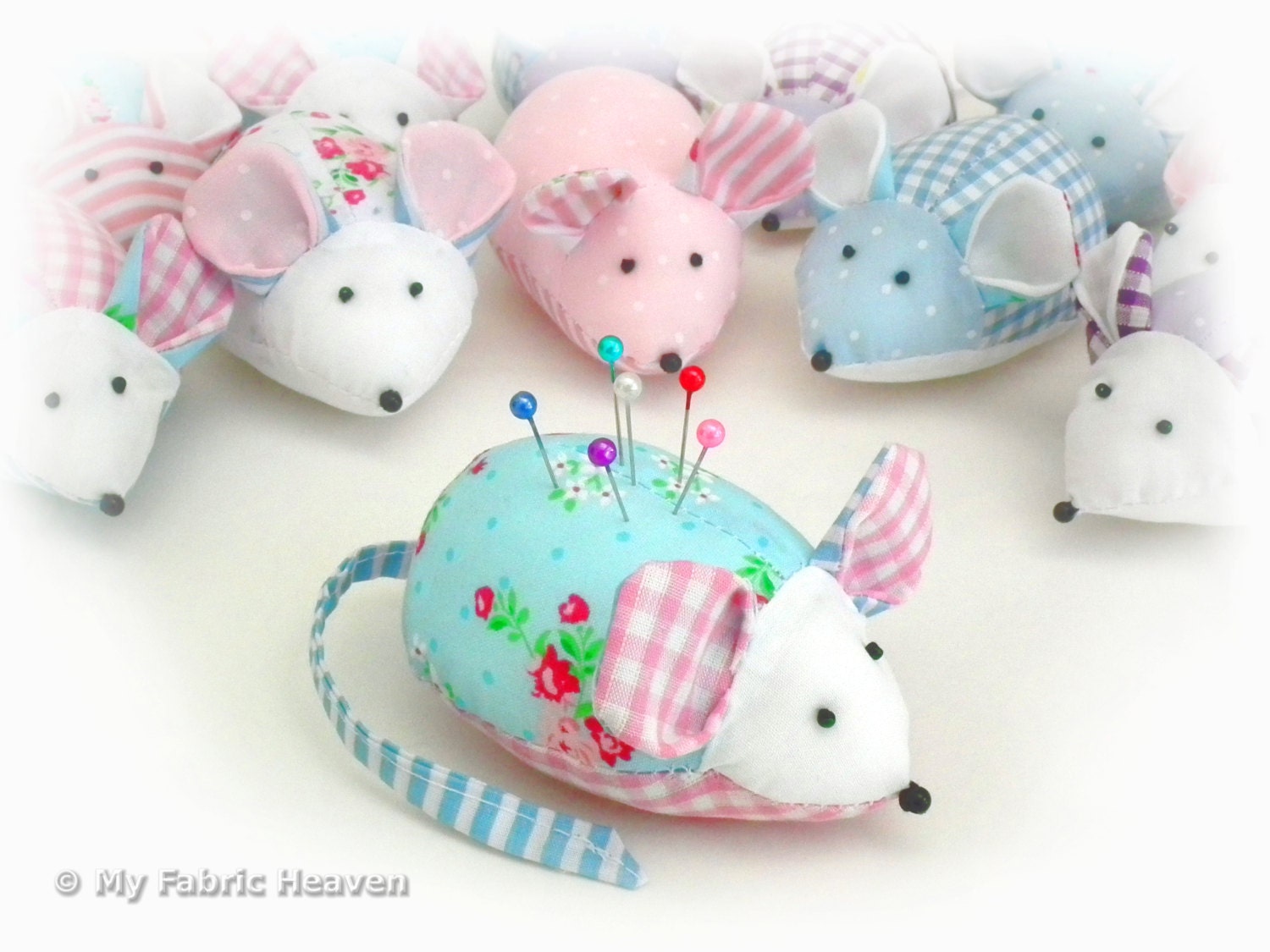 Cute Mouse Pin Cushion PRINTED Sewing PATTERN & by MyFabricHeaven