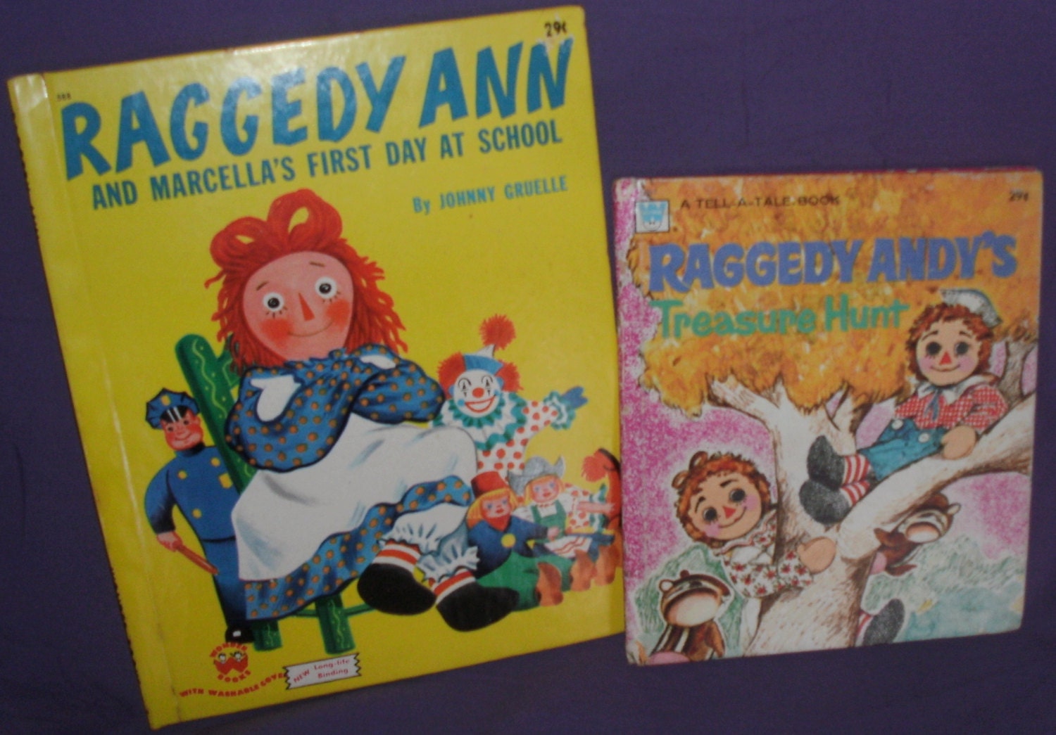 2x Raggedy Ann &amp; Andy STORY BOOKS for Kids Cute Fun