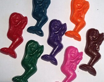 Mermaid Crayons! Party favors. Under the sea