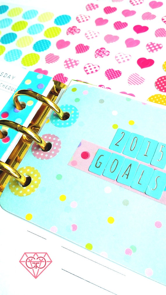 Hole punch stickers cute labels by loveglittergeekery on Etsy