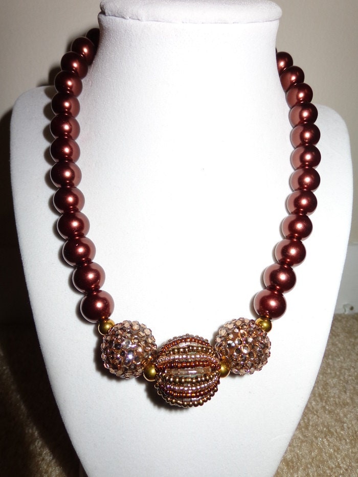 Chocolate Pearl Necklace Pearls Necklace Pearls Beads