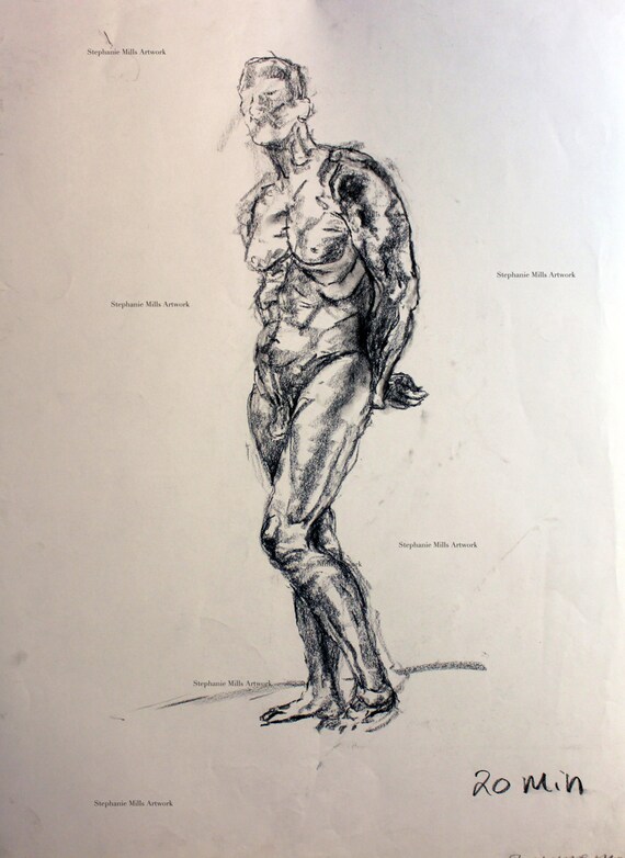 charcoal human figures