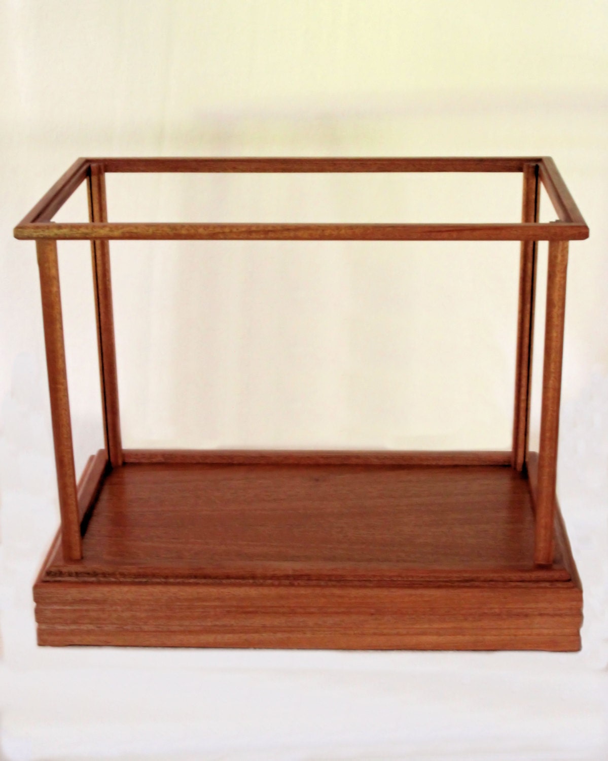 Wood And Glass Display Case Mahogany Options Also Available