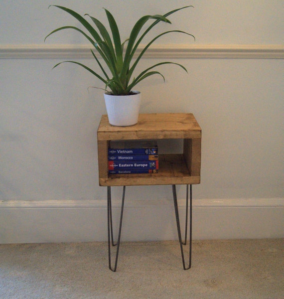 Industrial Bedside Table Beautifully Handmade