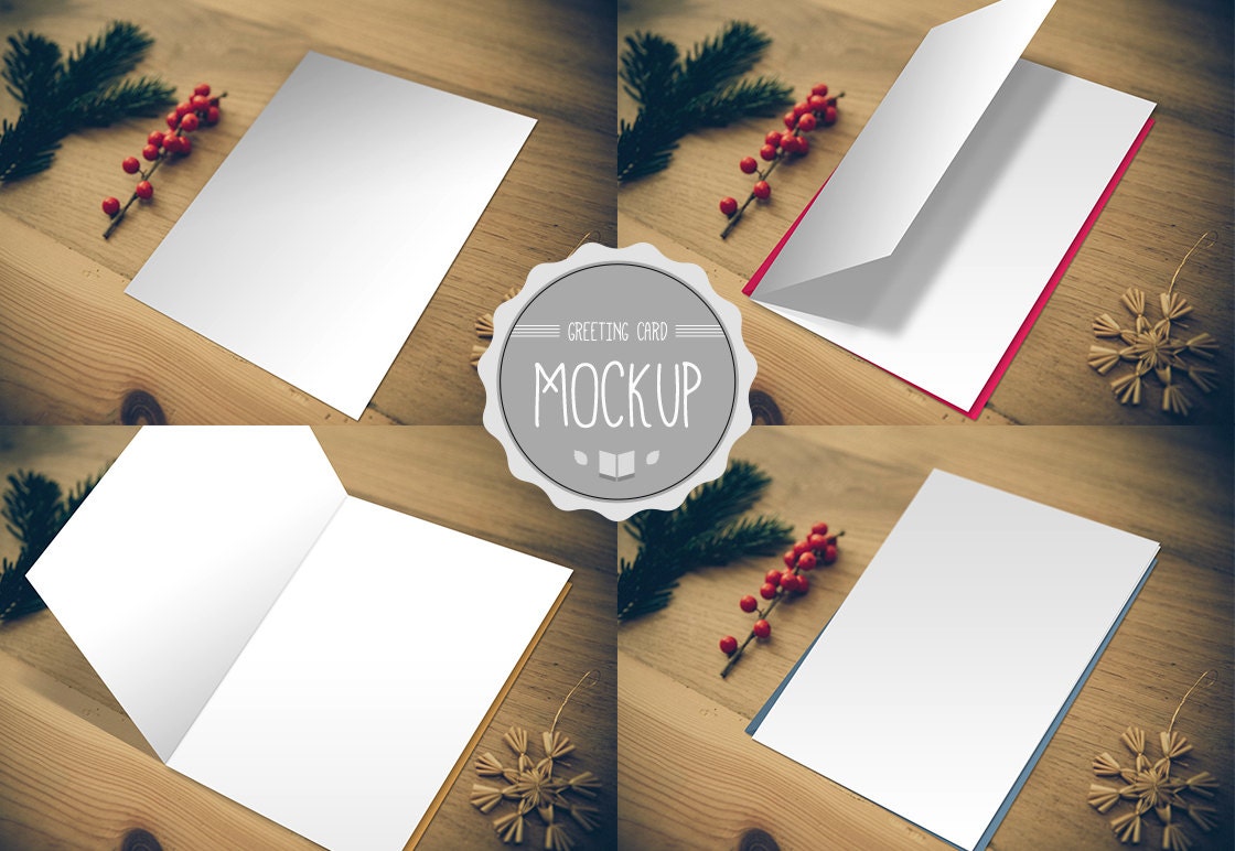 Download Greeting Card Mockup Instant Download Photoshop PSD
