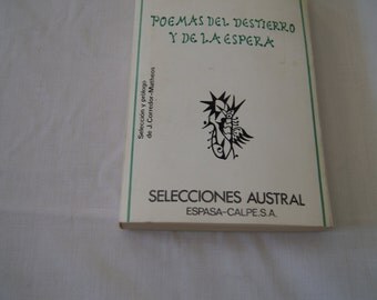 Vintage 1978 - Rafael alberti Poemas del destierro y de la espera, Paperback Poetry Spanish Language