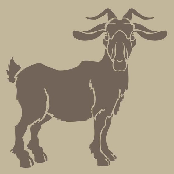 Reusable 7MIL 0.17mm LaserCut Mylar Stencil Goat