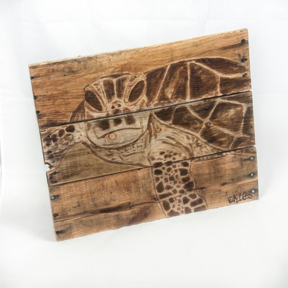 Sea turtle art Sea turtle decor Sea turtle wall art Lake house