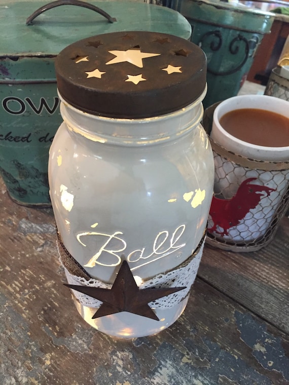 Mason Jar Light by MasonIt on Etsy