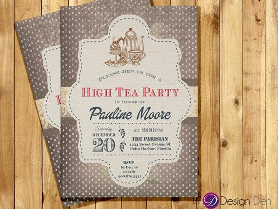 Adult Tea Party Invitations 10