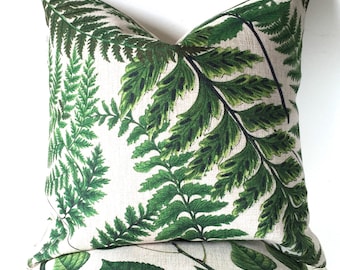 Outdoor cushion, Green Fern Cushion Cover, Botanical Leaves Cushion, Plant Pillow, Tropical cushion, Nature Outdoor cushion, Garden cushion