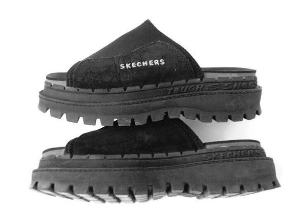 90s Skechers Neoprene Chunky Platform Slides