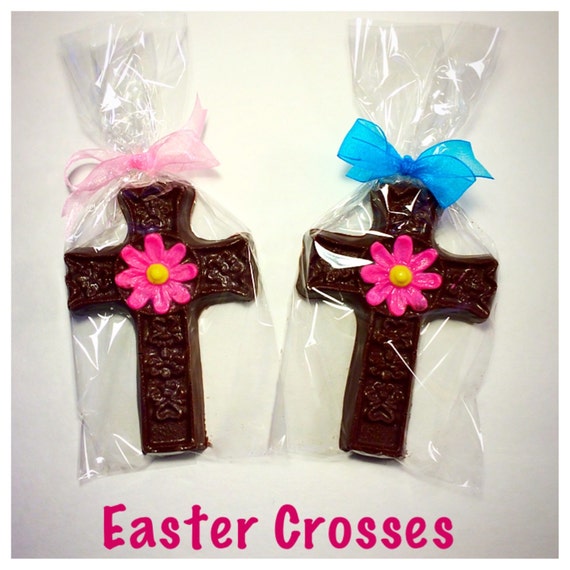 6 Homemade Belgian Chocolate Easter Crosses