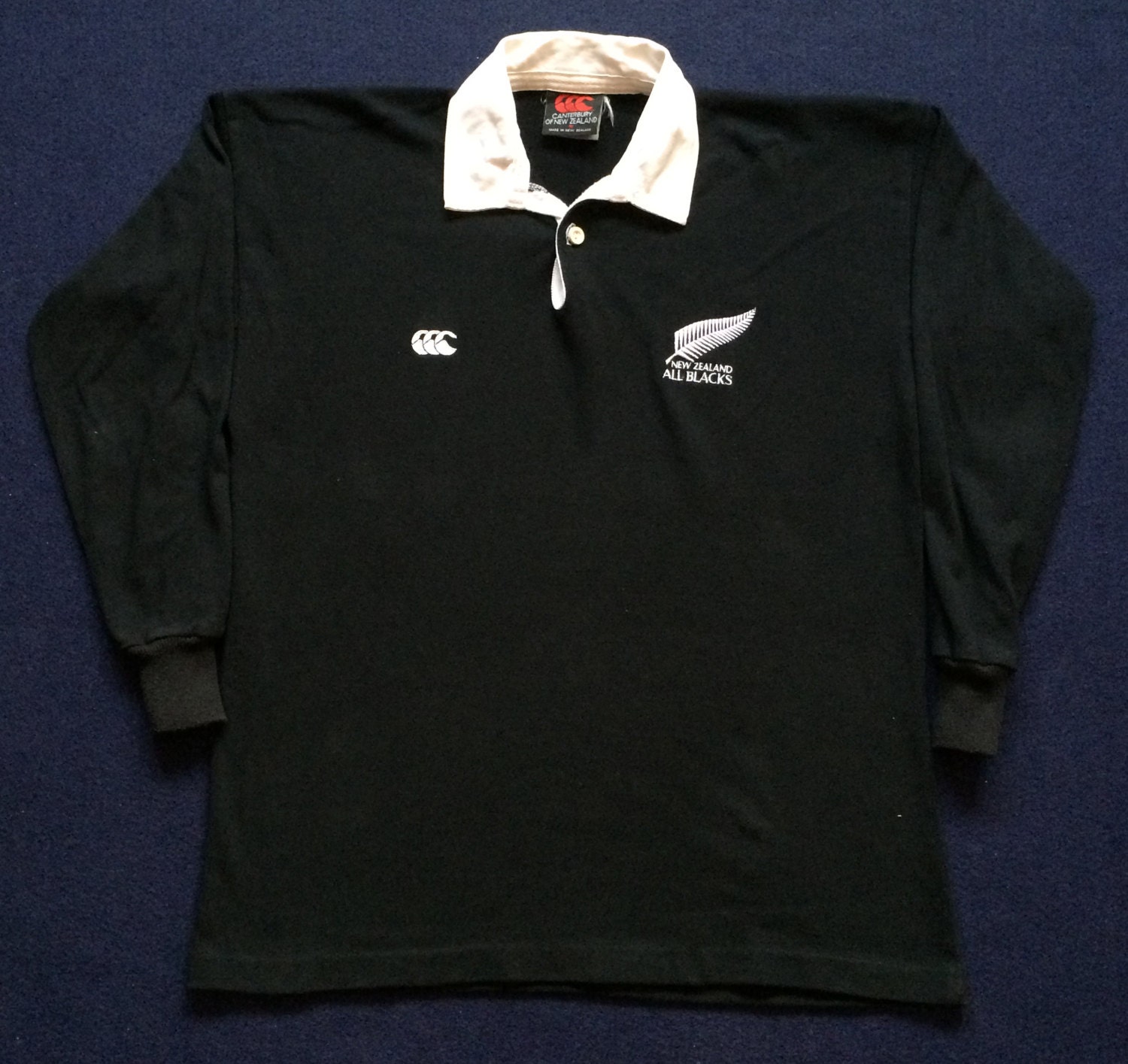 Vintage Canterbury Of New Zealand  Rugby All Blacks Long  