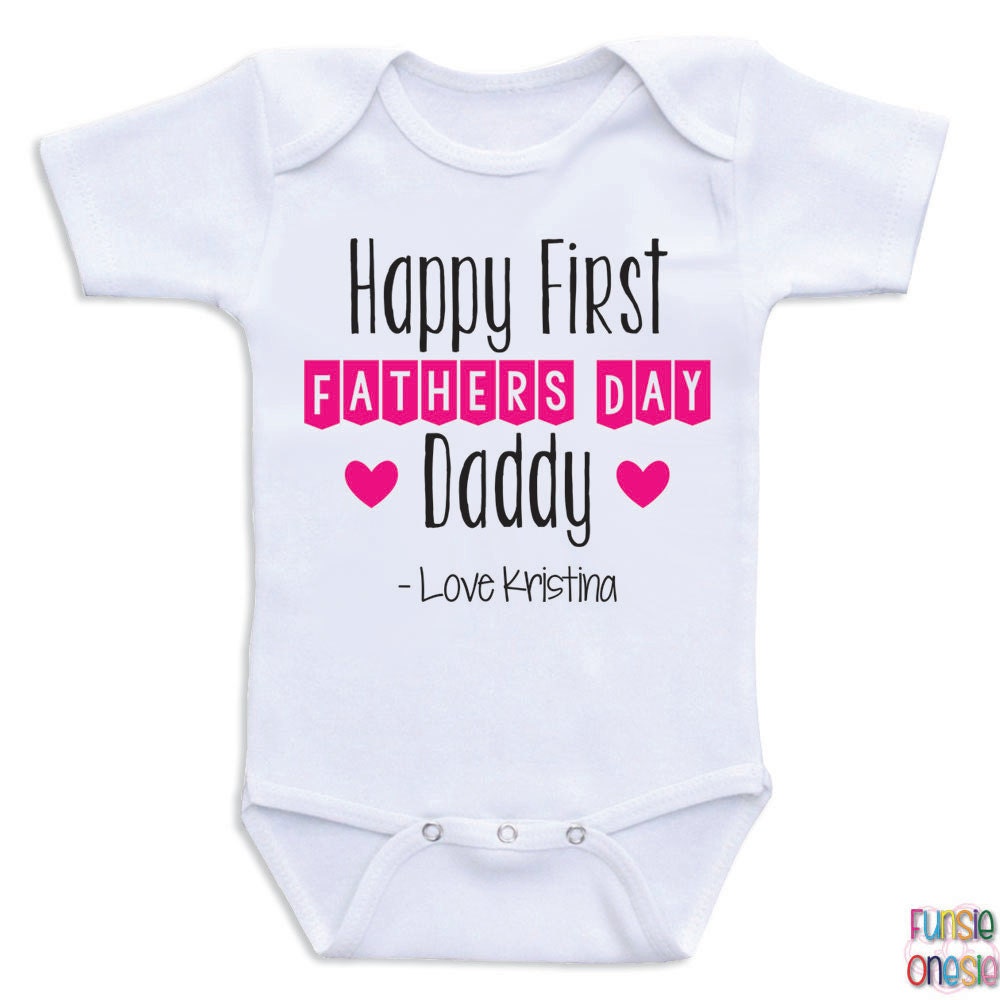 Download Personalized Fathers Day Baby Onesie Happy by ...