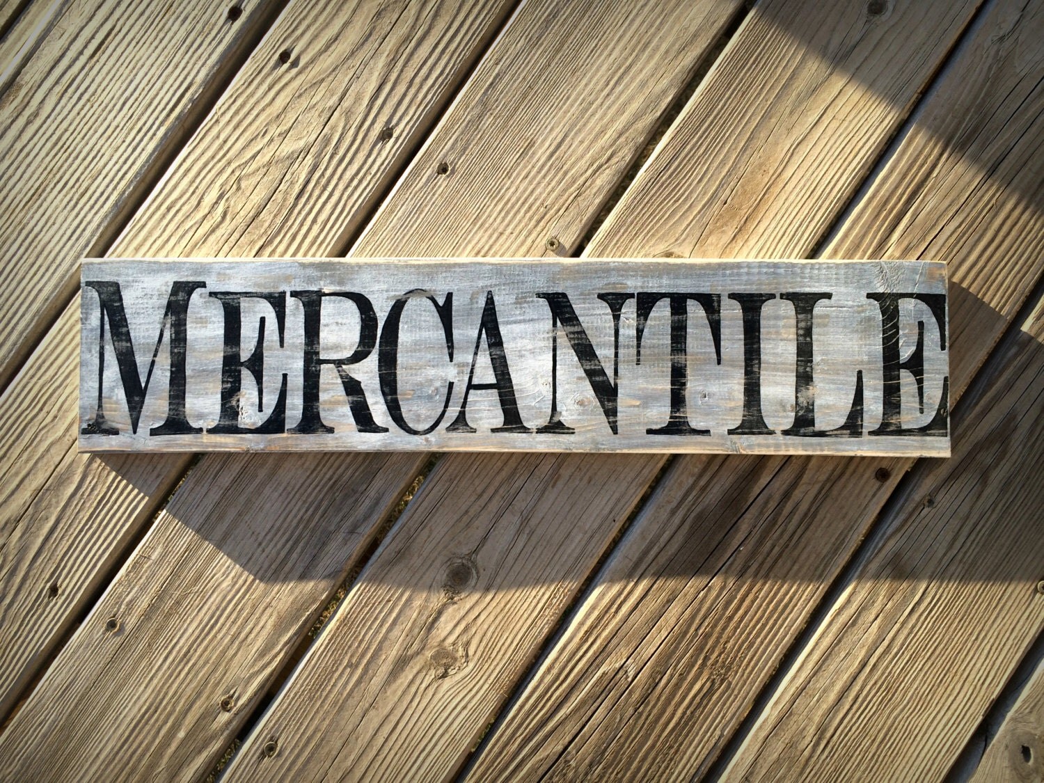 Rustic Mercantile Wood Sign Primitive Mercantile by BrushLightGold
