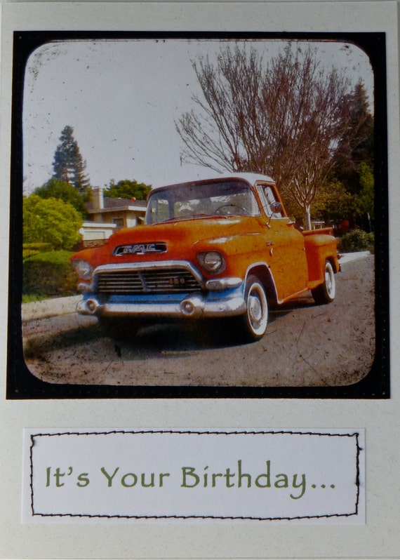 Items similar to Truck, Birthday Card, Happy Birthday, Card, Birthday