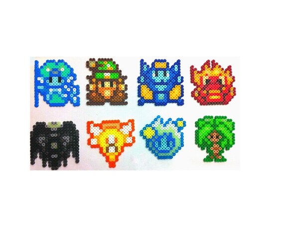 Secret of Mana Elemental Spirits 8 Bit Pixel Art by PerlPop