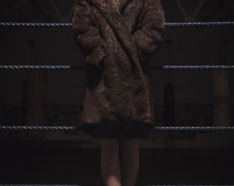 1970's Authentic Real Brown Fur Coat
